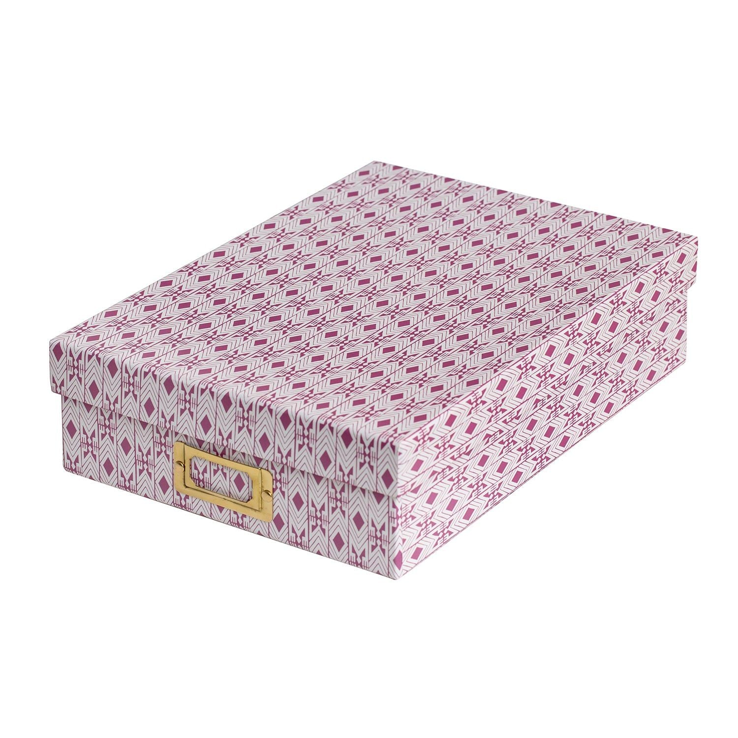 Tijan Cherry Pink Lidded Portfolio Box