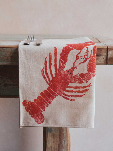 Lobster Napkins. Set of 4
