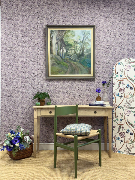 Folk Floral - Lilac (Wallpaper)