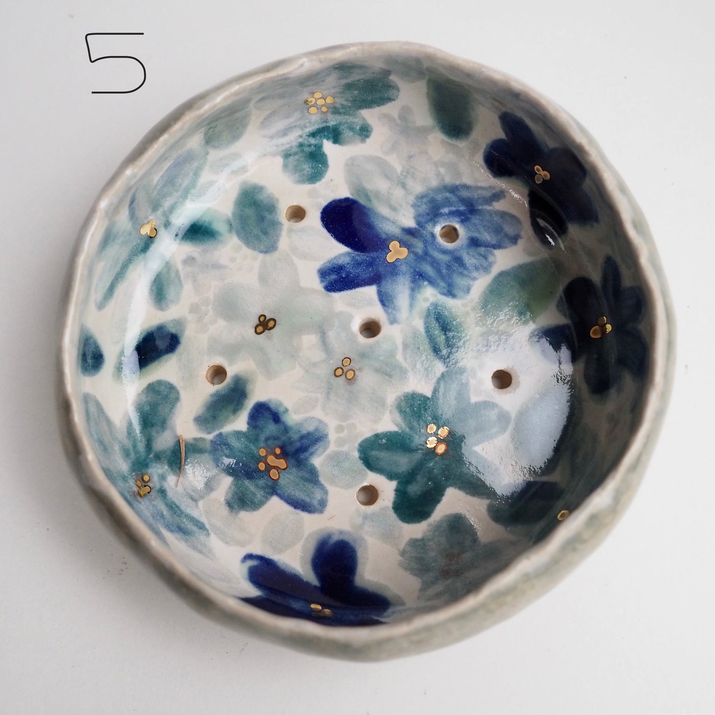 Handmade Large Assorted  Ceramic Soap Dishes with Different Glazes