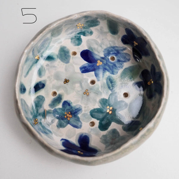 Handmade Large Assorted  Ceramic Soap Dishes with Different Glazes