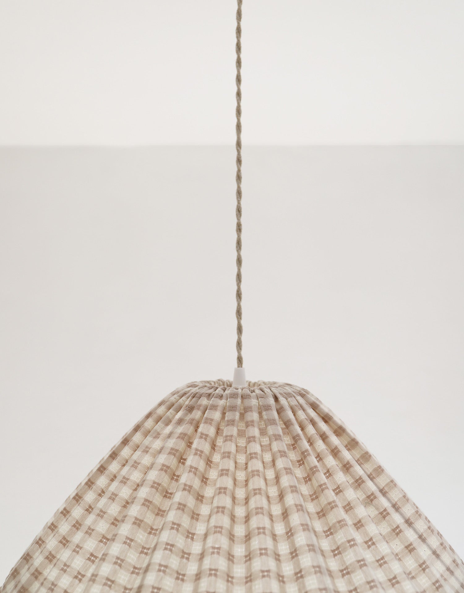 Conical Pendant Light Gingham Malala “Petits Carreaux”