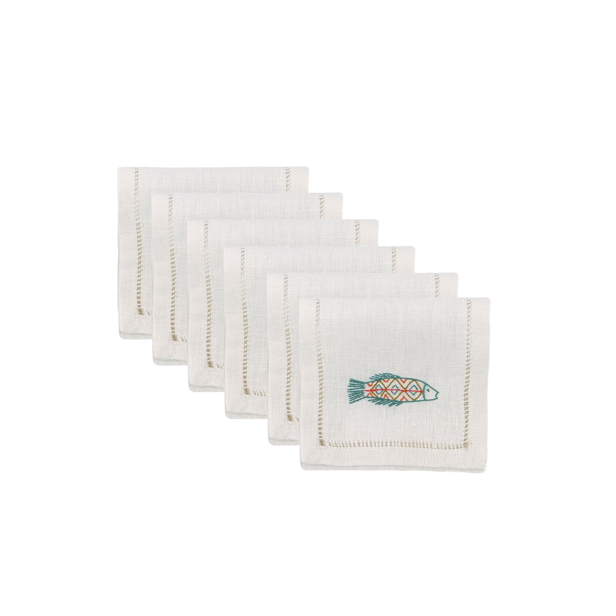 Tilapia Cocktail Napkins (Set of 6)