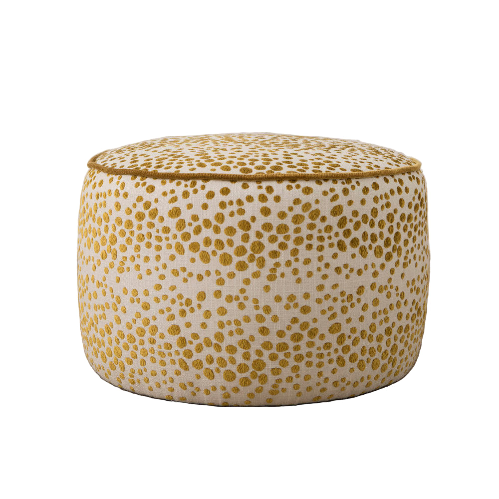 Colunga Cruella Ochre Pouf