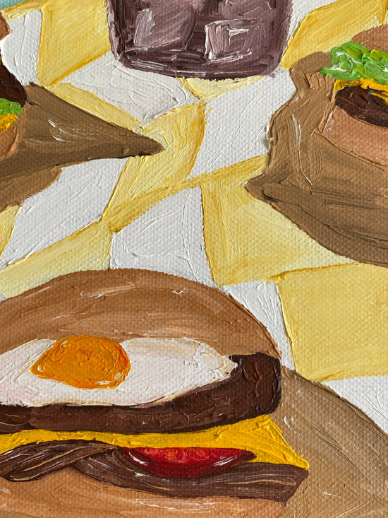 Burger Night Painting
