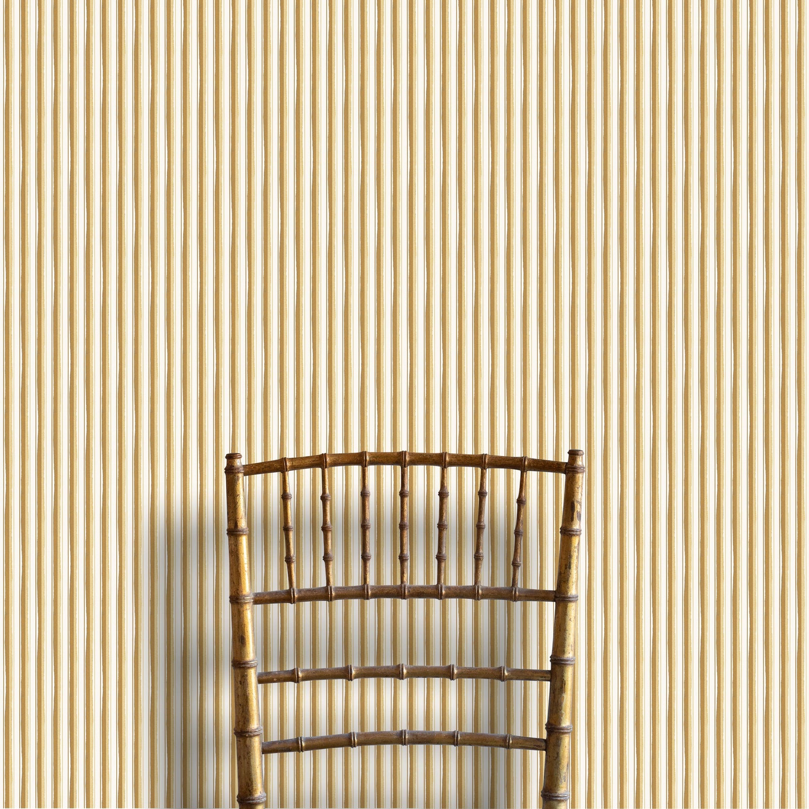 Modern Ticking Wallpaper - Ochre