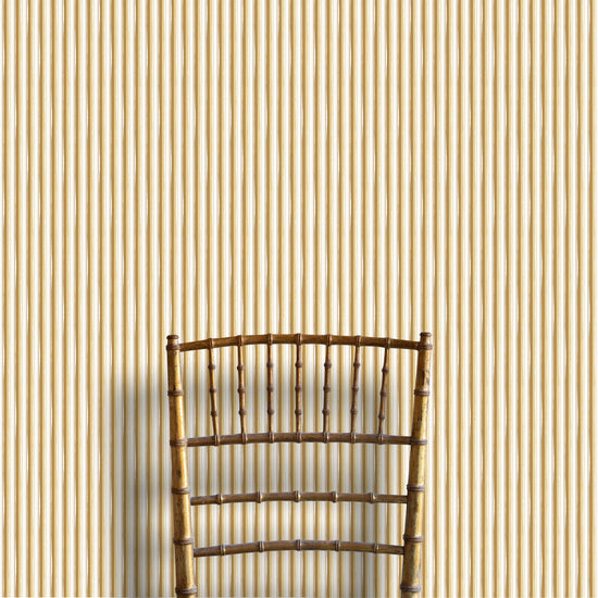 Modern Ticking Wallpaper - Ochre