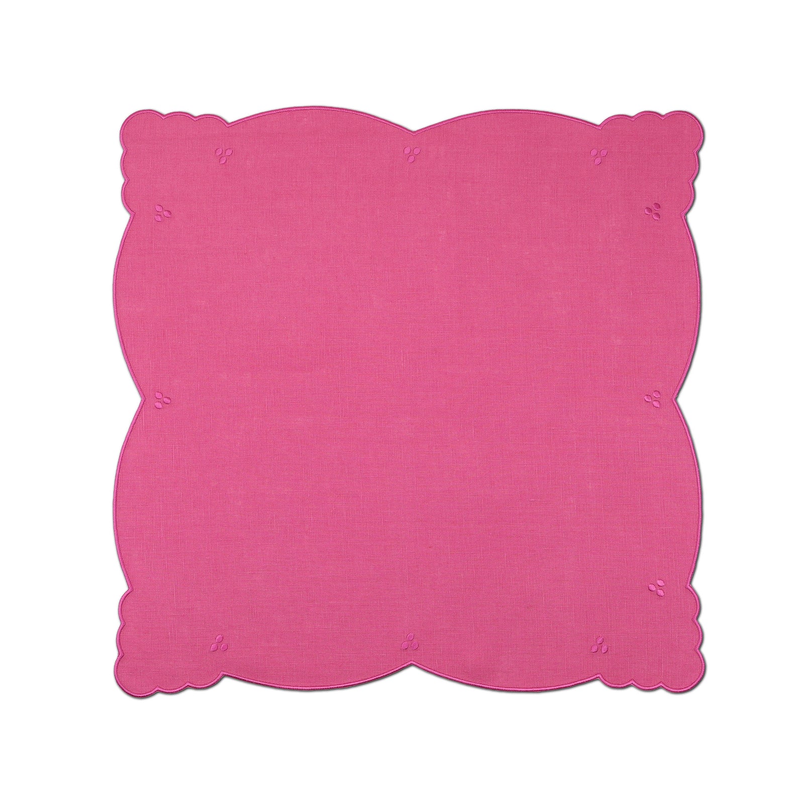 Eloise Pink Linen Dinner Napkins