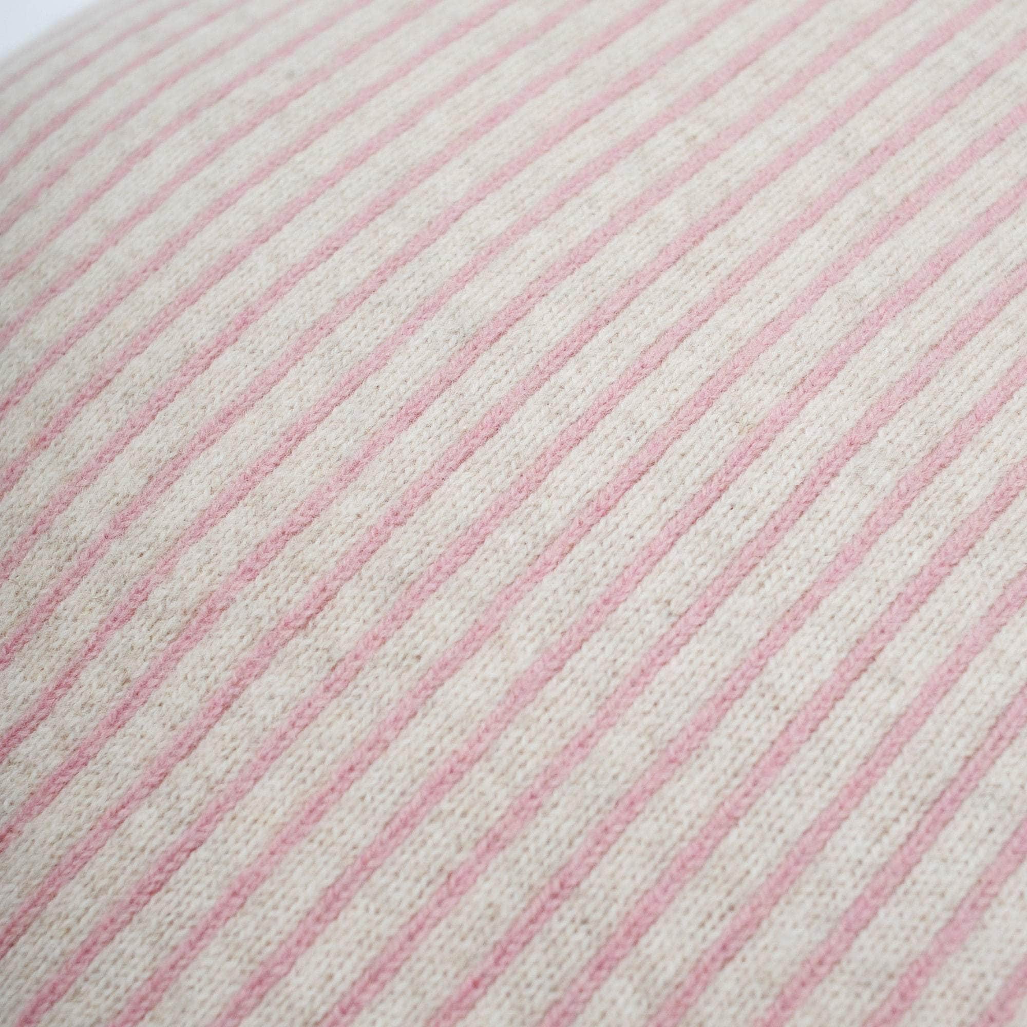 Pink Pinstripe Cushion