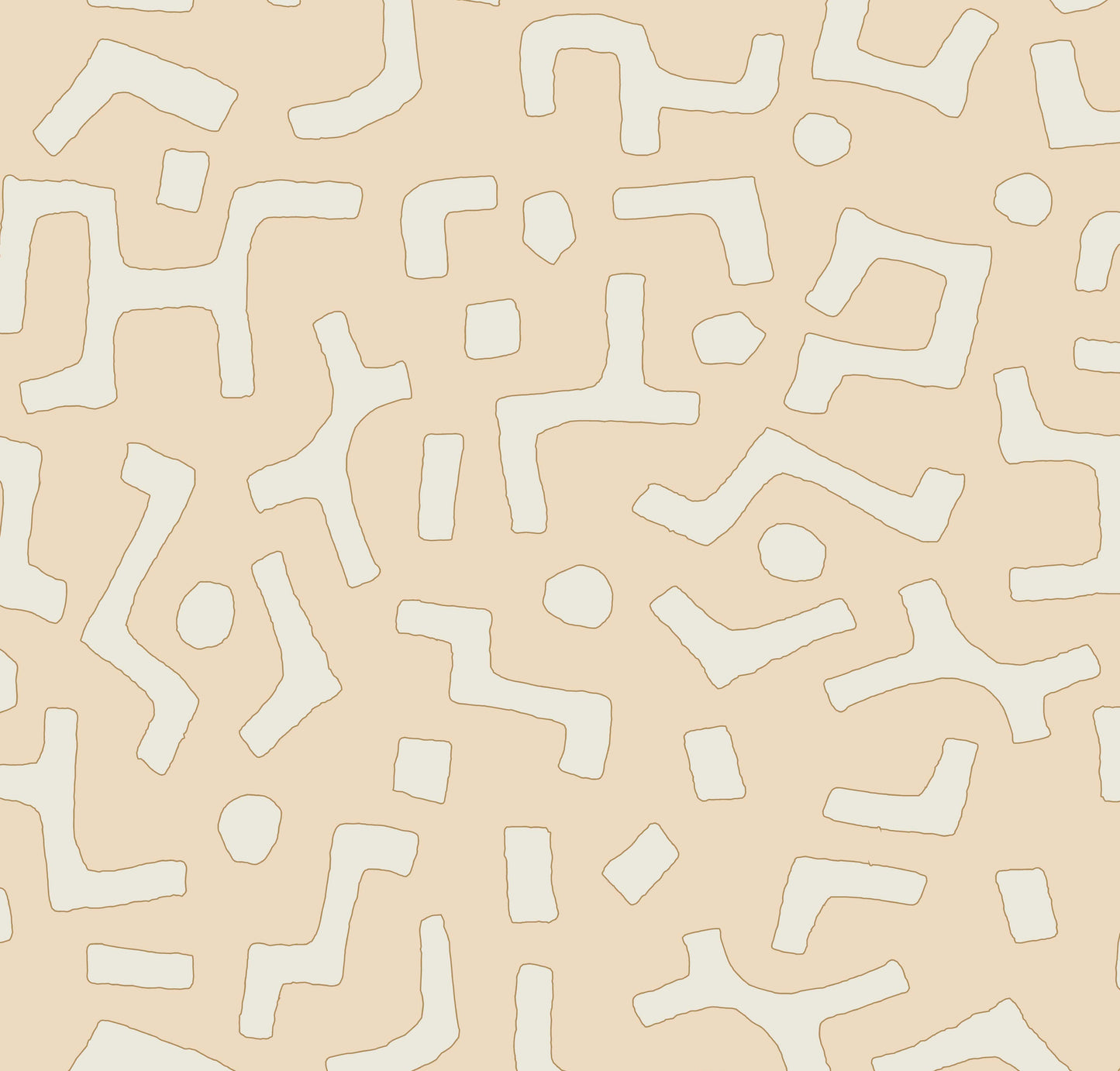 Raphia Wallpaper, Powder, Sample