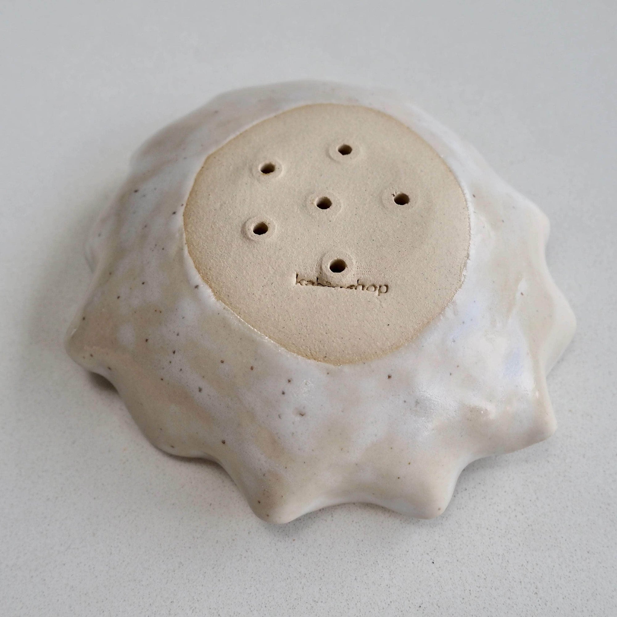 Yellow Handmade Curvy Ceramic Soap Dish