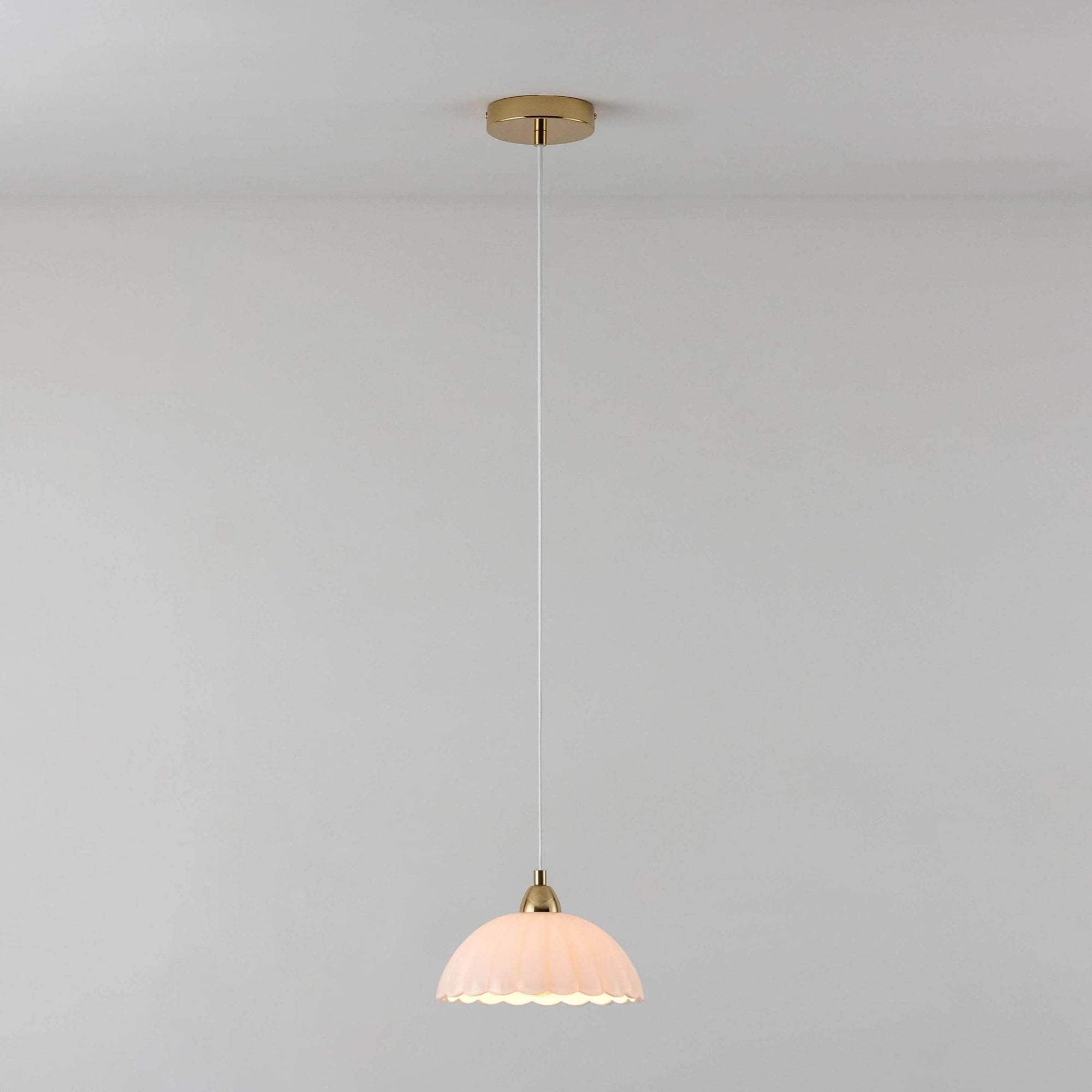 Flower glass pendant ceiling light