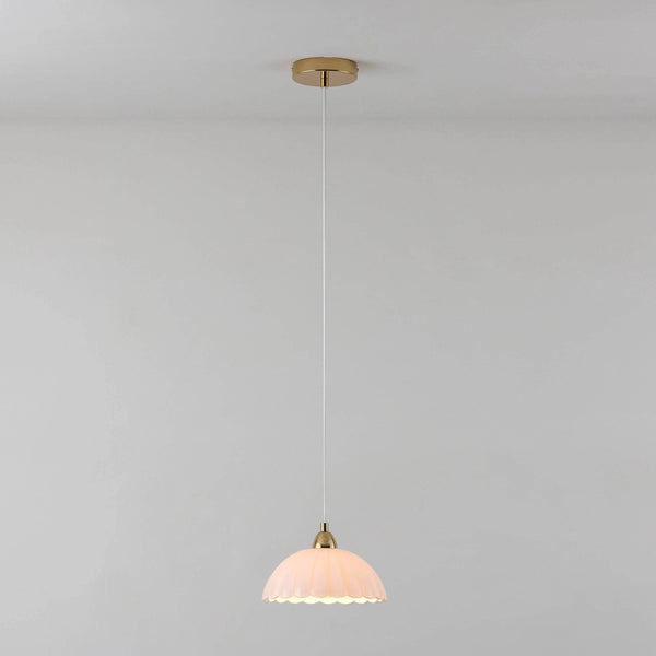 Flower glass pendant ceiling light