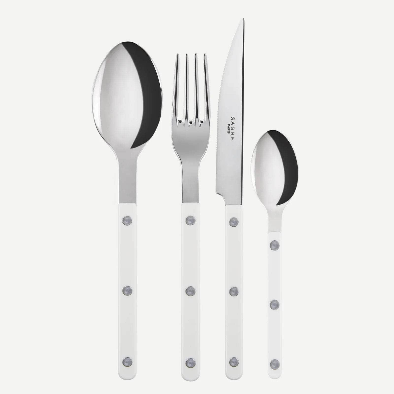 Bistrot 48 PC Cutlery Set, White