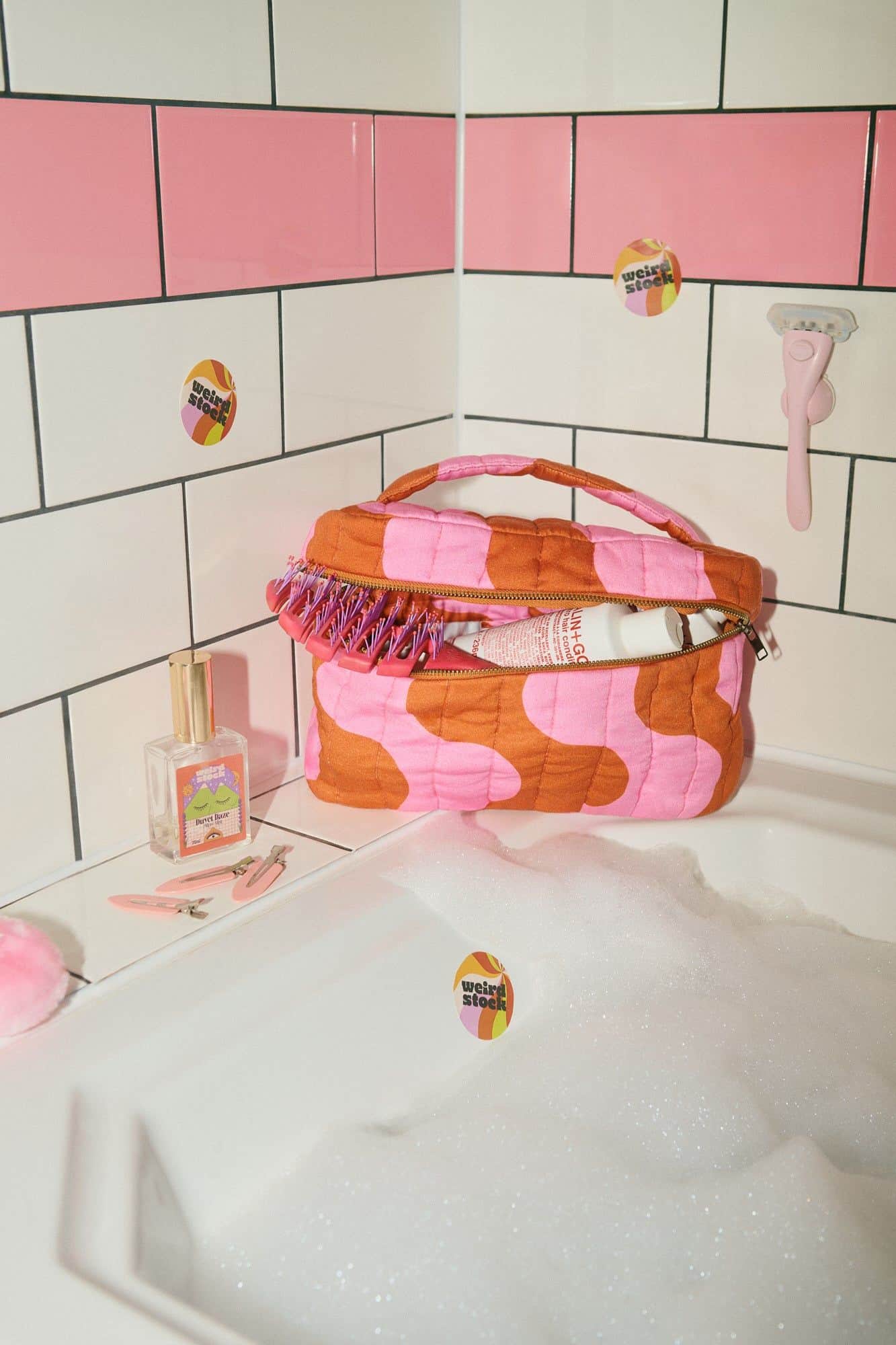 Dragstrip Disco Quilted Wash Bag