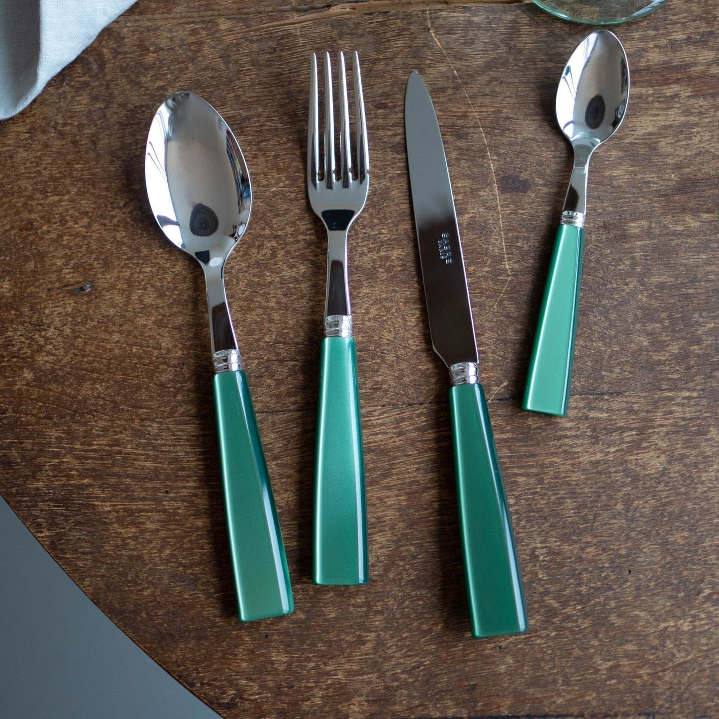 Icône 24 PC Cutlery Set, Garden Green