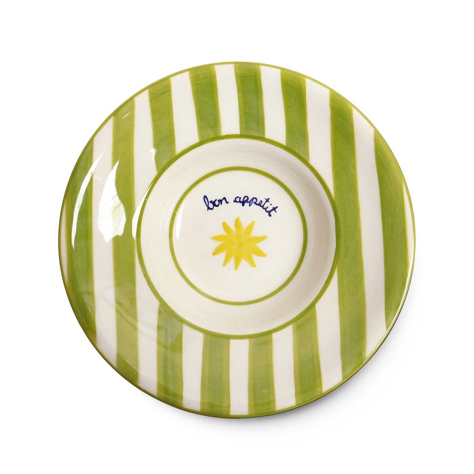 Loulou Green Pasta Plates Set-Of-Four