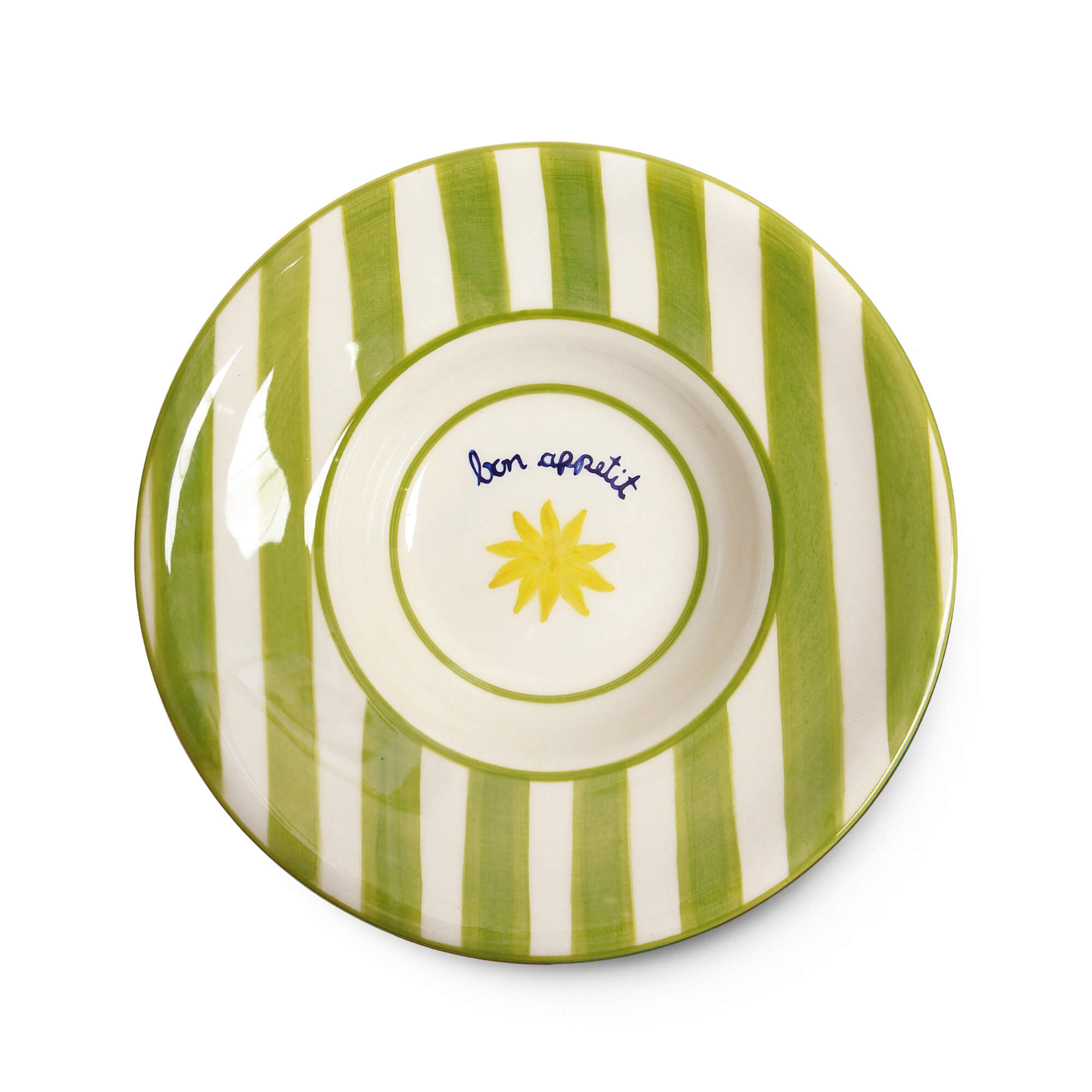 Loulou Green Pasta Plates Set-Of-Four