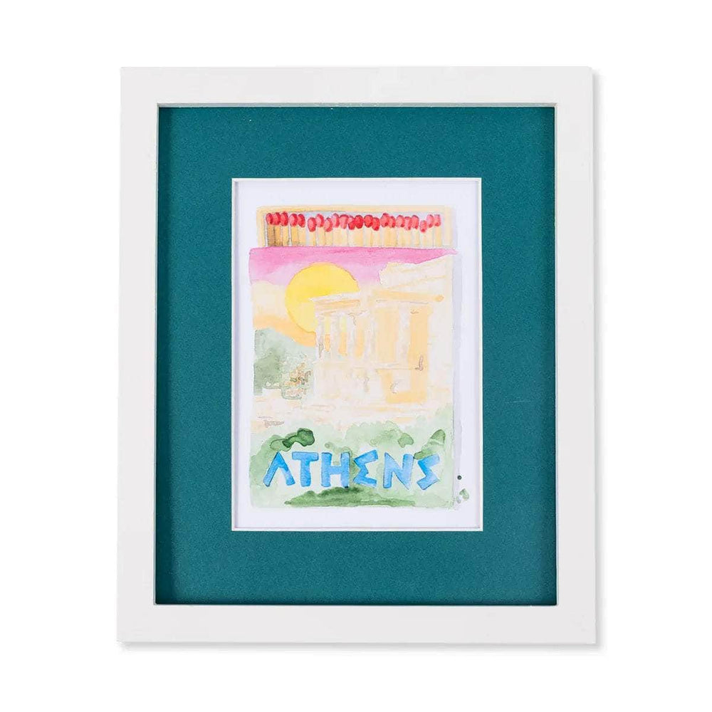 Athens Matchbook Print