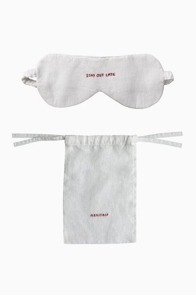 Stay Out Late' Linen Eye Mask