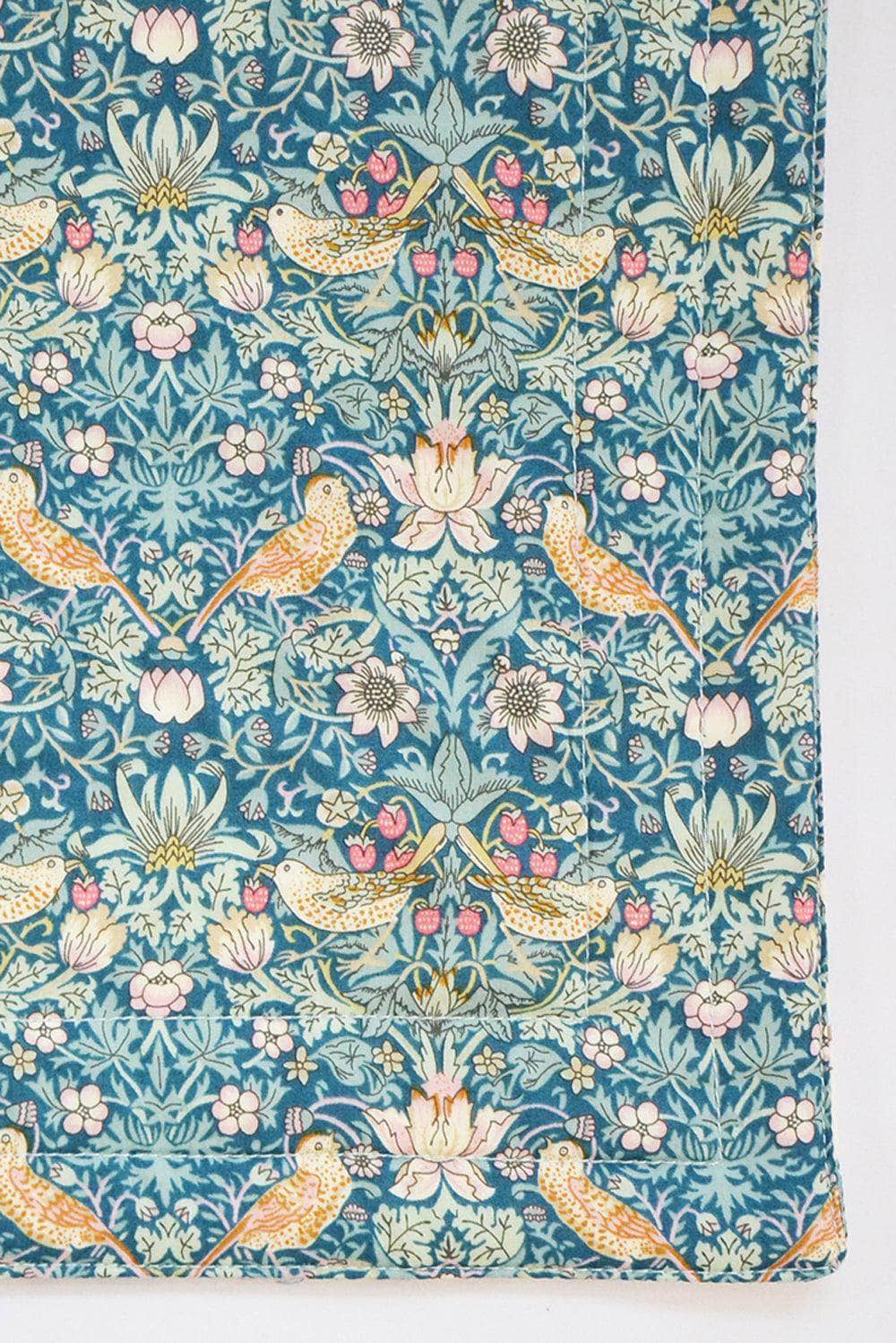 Reversible Stitch Placemat Made With Liberty Fabric Strawberry Thief & Eva Belle