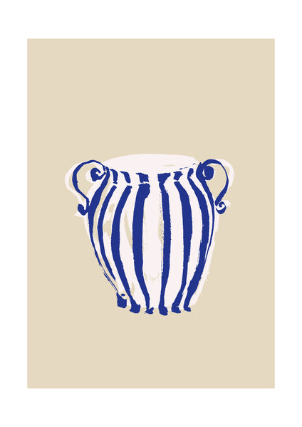 White Stripes Print