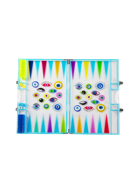 Rainbow Evil Eye Backgammon