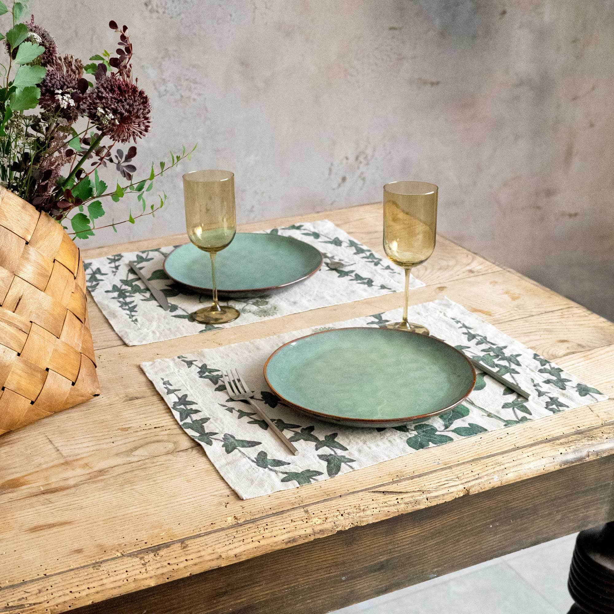 Linen Placemats IVY Set of 2