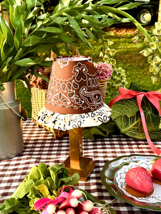 Philia Table Lamp Brown Paisley