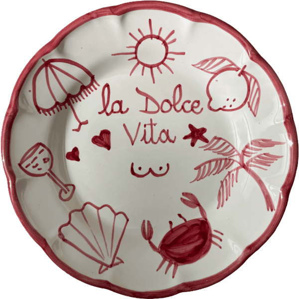 Dolce Vita Plate, Pink - 20cm