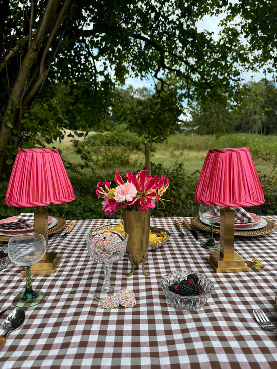 Philia Rechargable Table Lamp Pink/Red Stripes