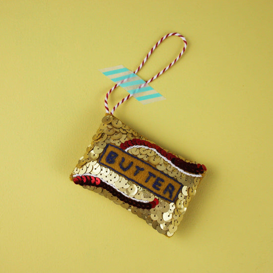 Better than Butter Sequin Hanging Ornament