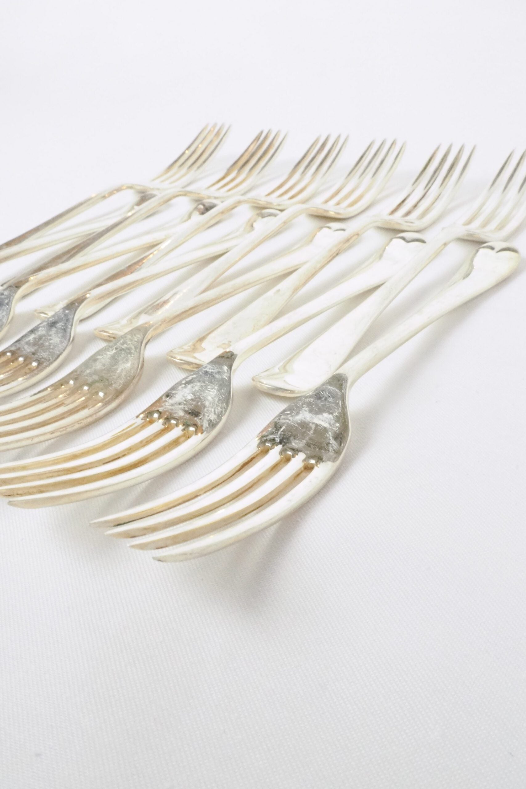 12 Victorian Silver Plate Forks