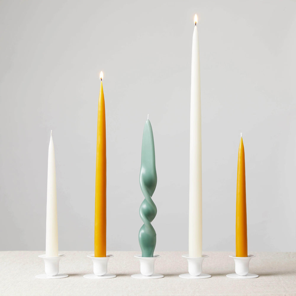 Swirl Candle - Jade Green