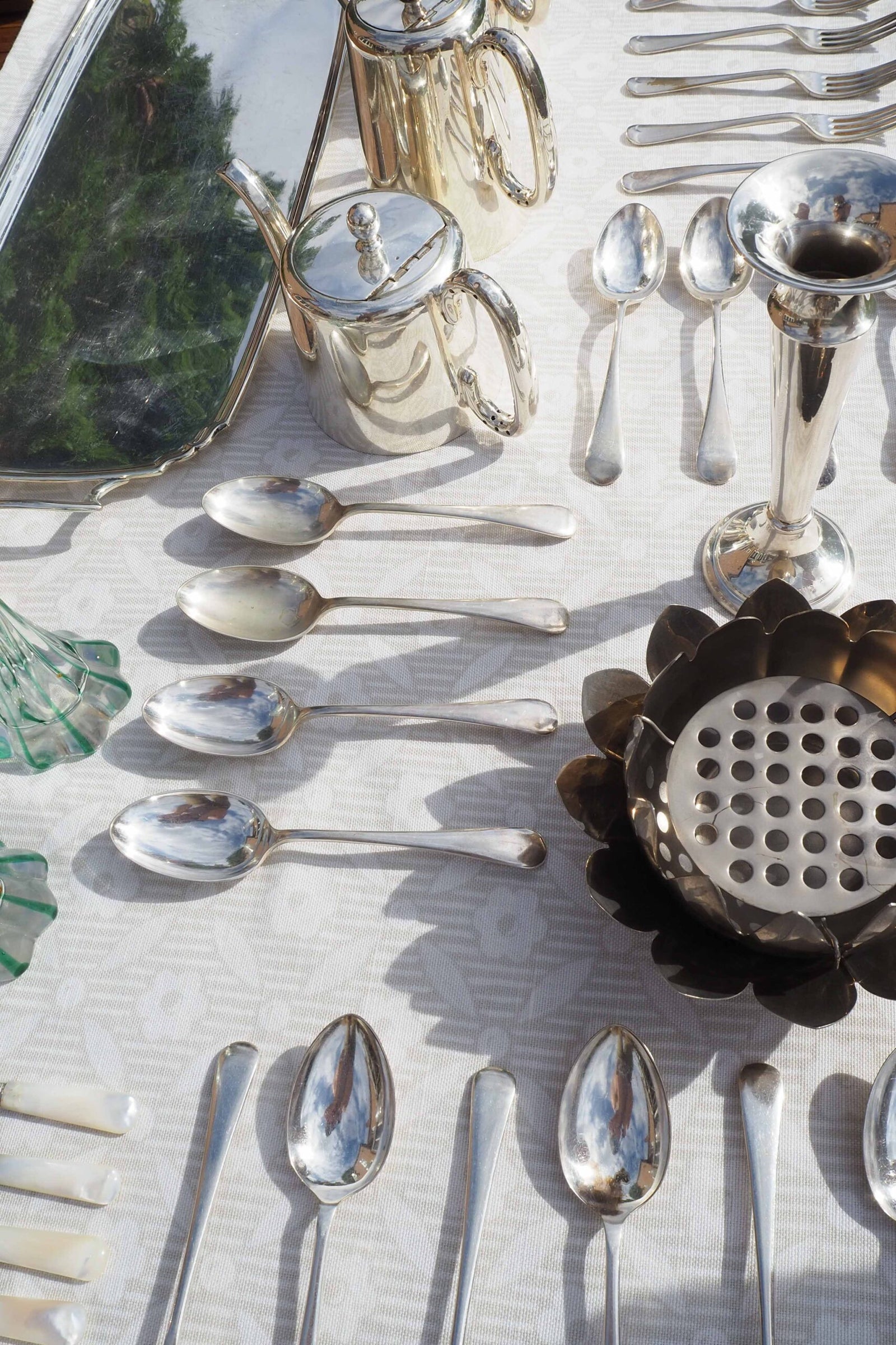 4 Vintage Silver Plate Spoons