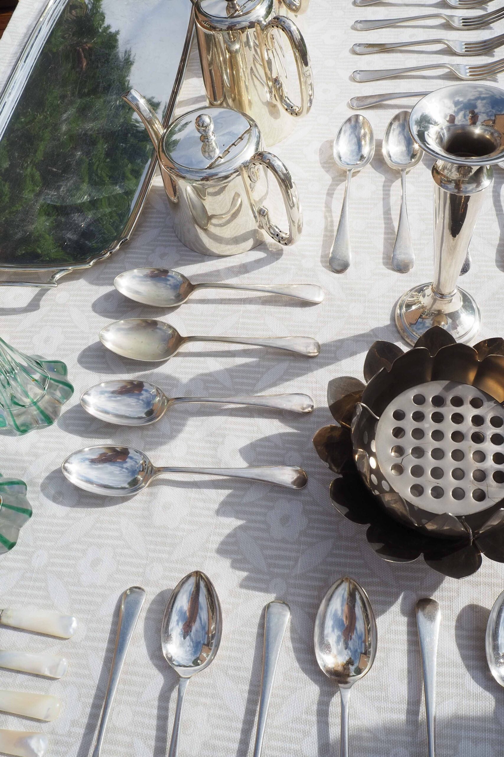 4 Vintage Silver Plate Spoons