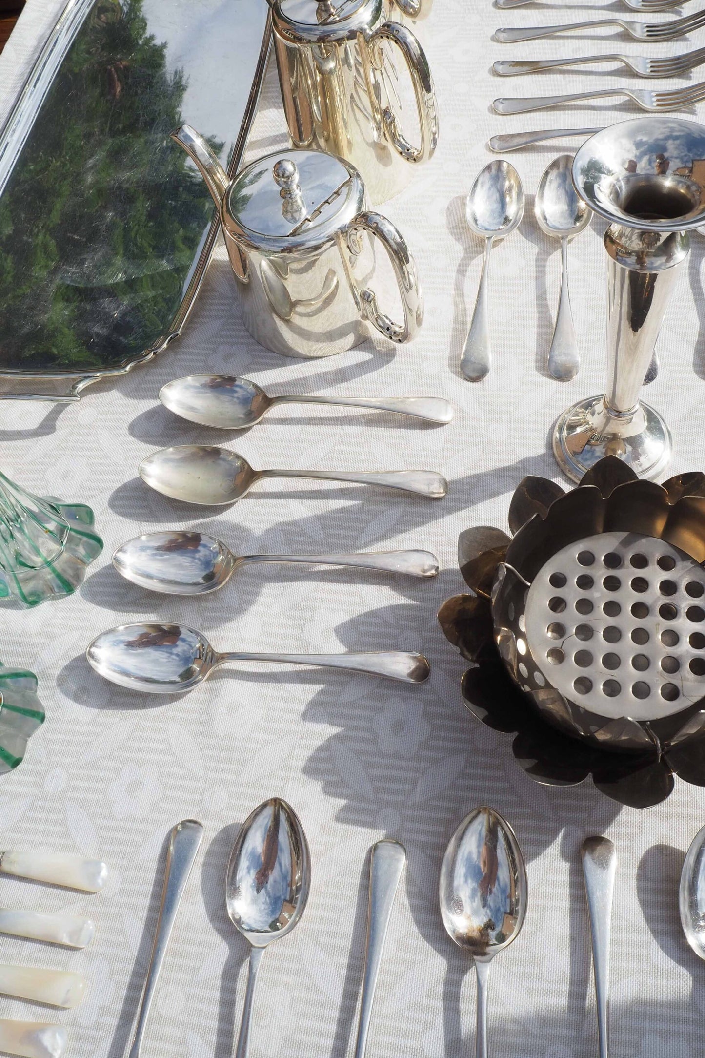 4 Vintage Silver Plate Spoons