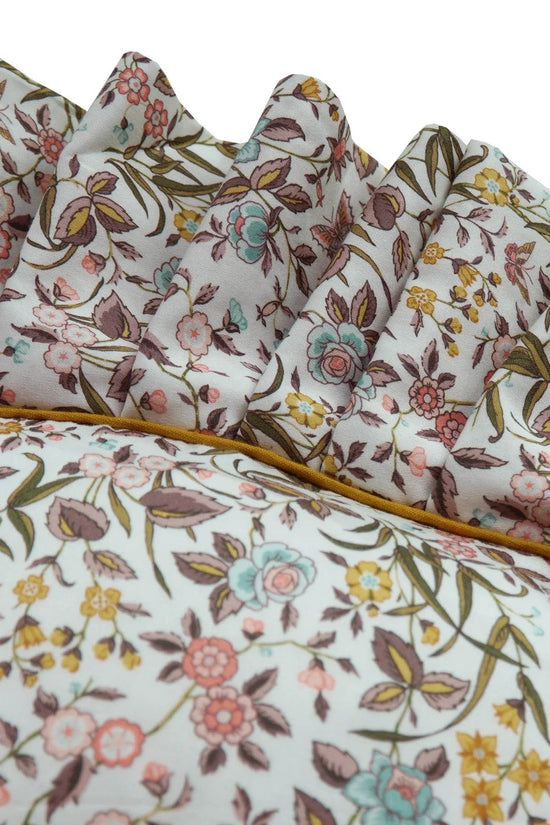 Round Pleat Cushion made with Liberty Fabric TAPESTRY