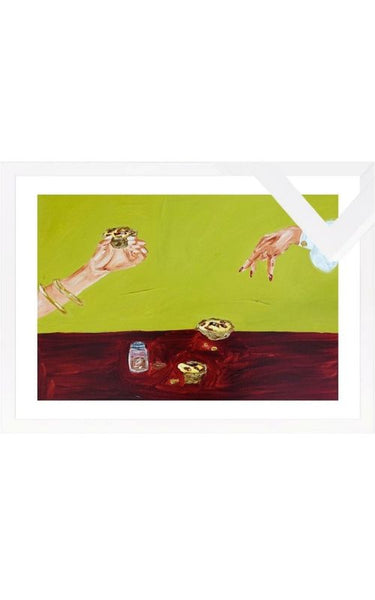 Sharing pastéis de nata Fine Art Print