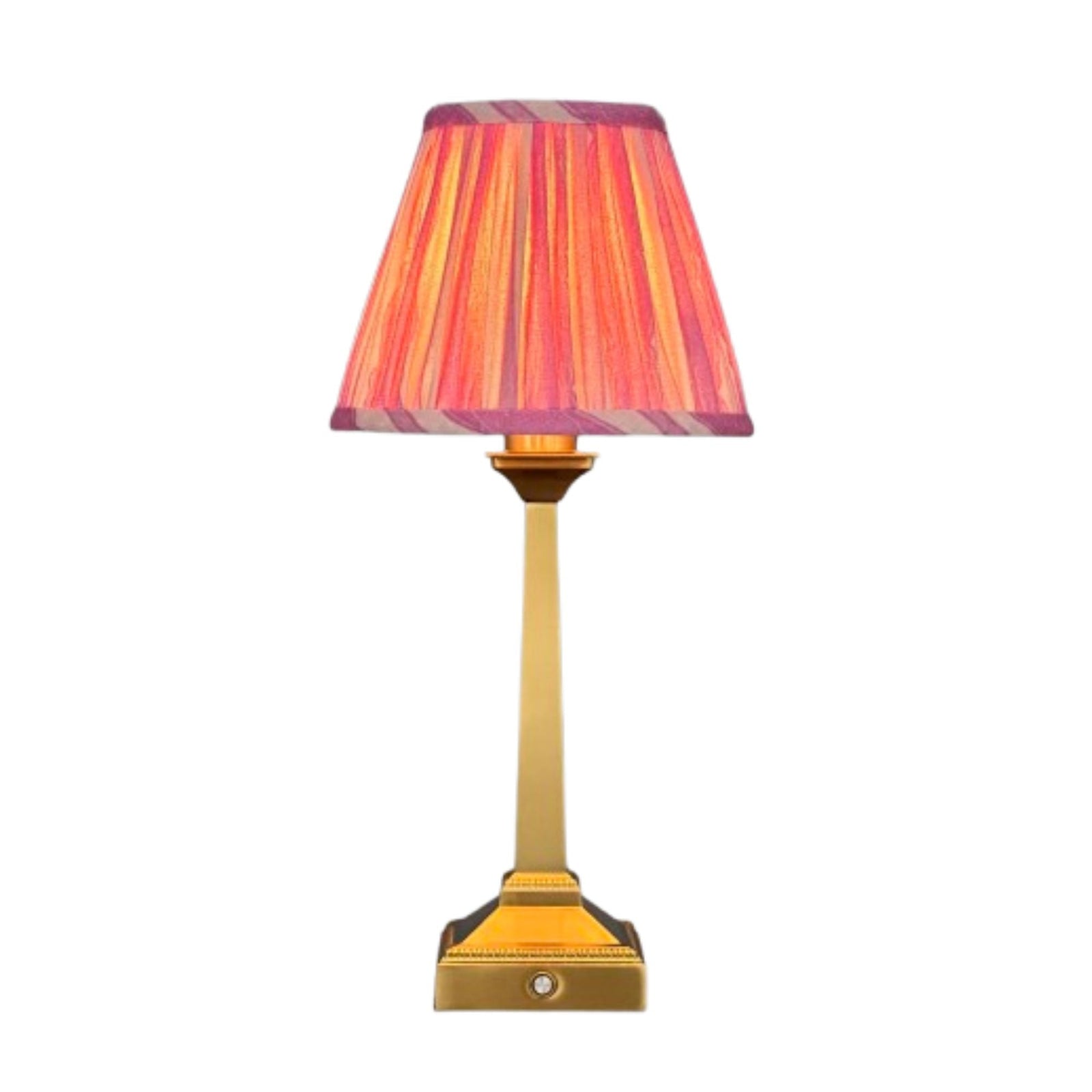 Charlie Table Lamp Pink Scallop Stripes