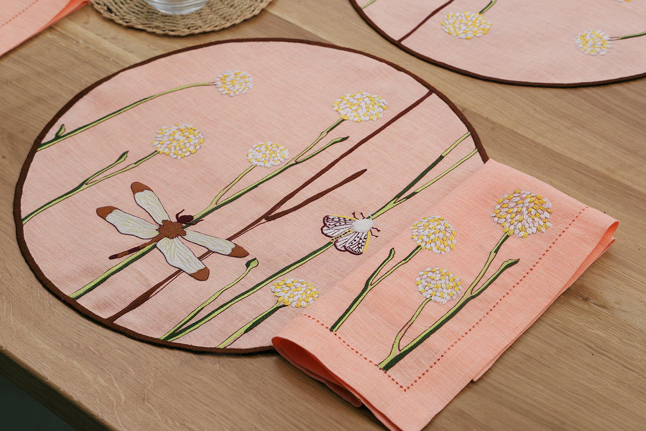 Embroidered Table Linen Placemat (Set of 4)