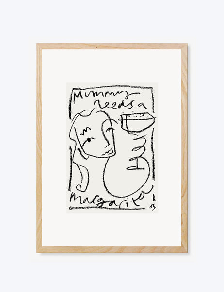Mummy Needs A Margarita Print