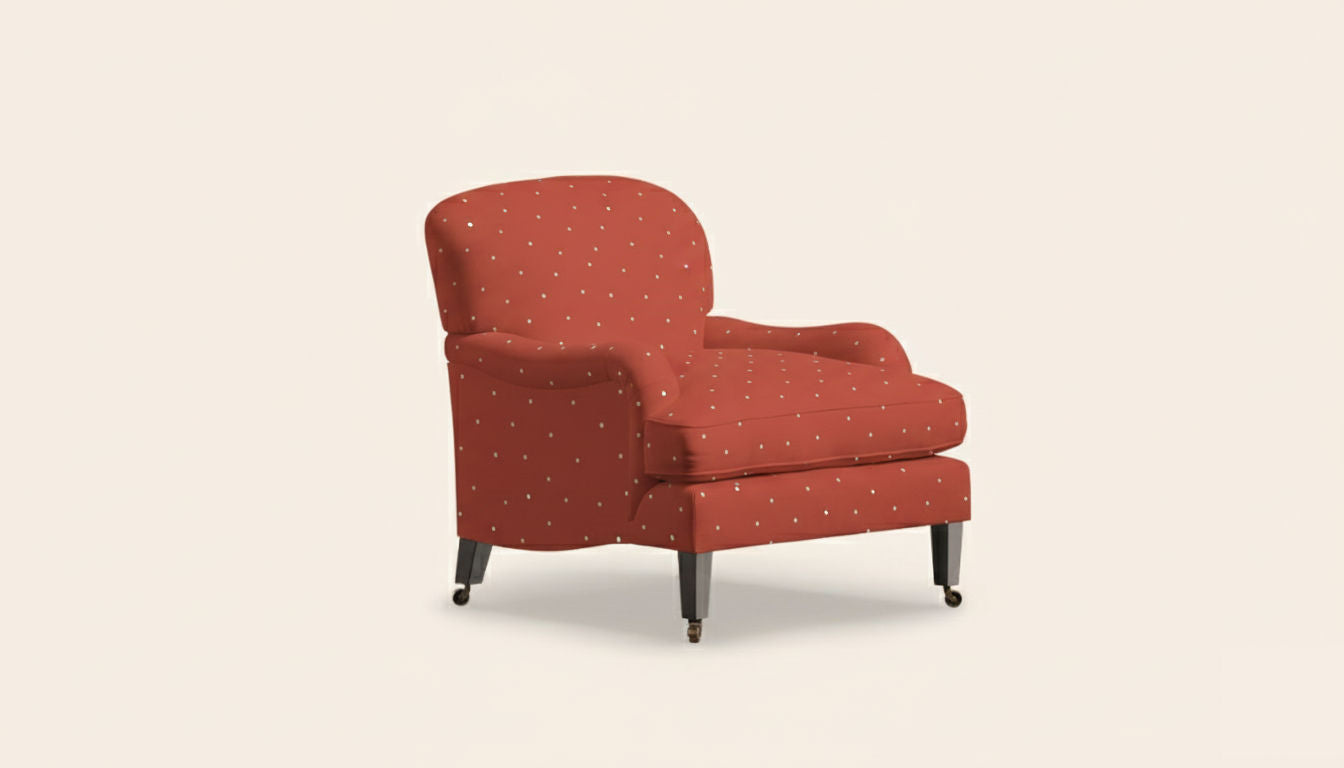Sofia Armchair, Red Velvet