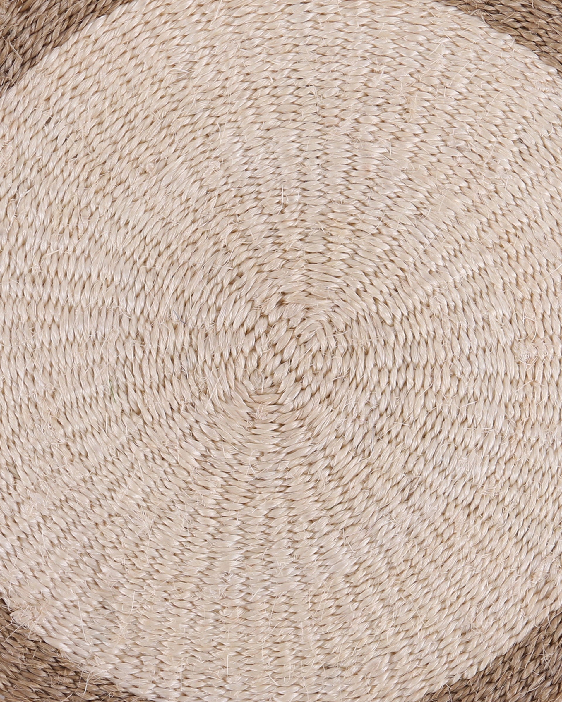 CHANGA: Natural and Light Taupe Woven Circular Placemat