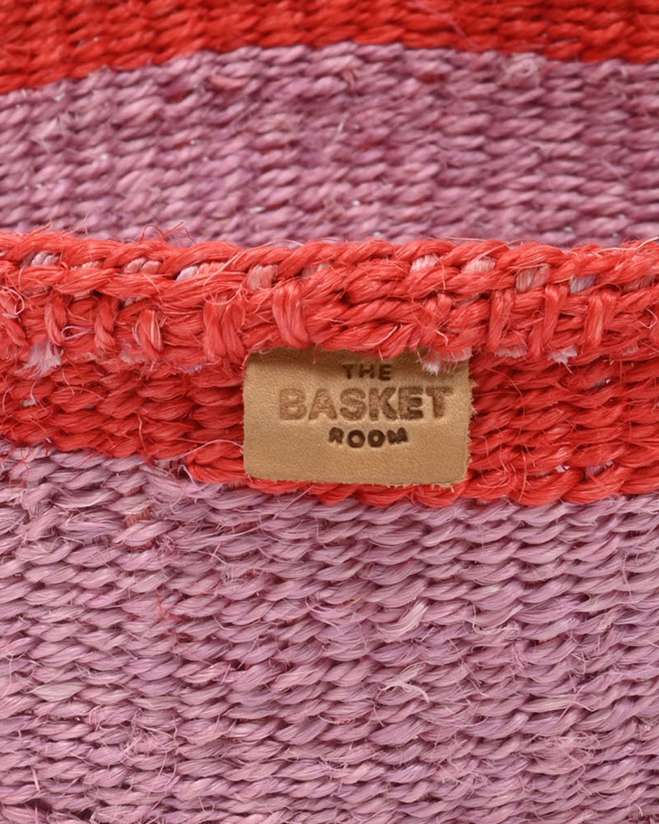 JUKUMU: Purple & Red Trim Bread Basket