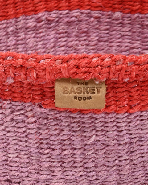 JUKUMU: Purple & Red Trim Bread Basket