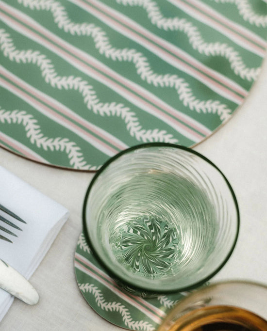 Green & Pink Vines Placemat