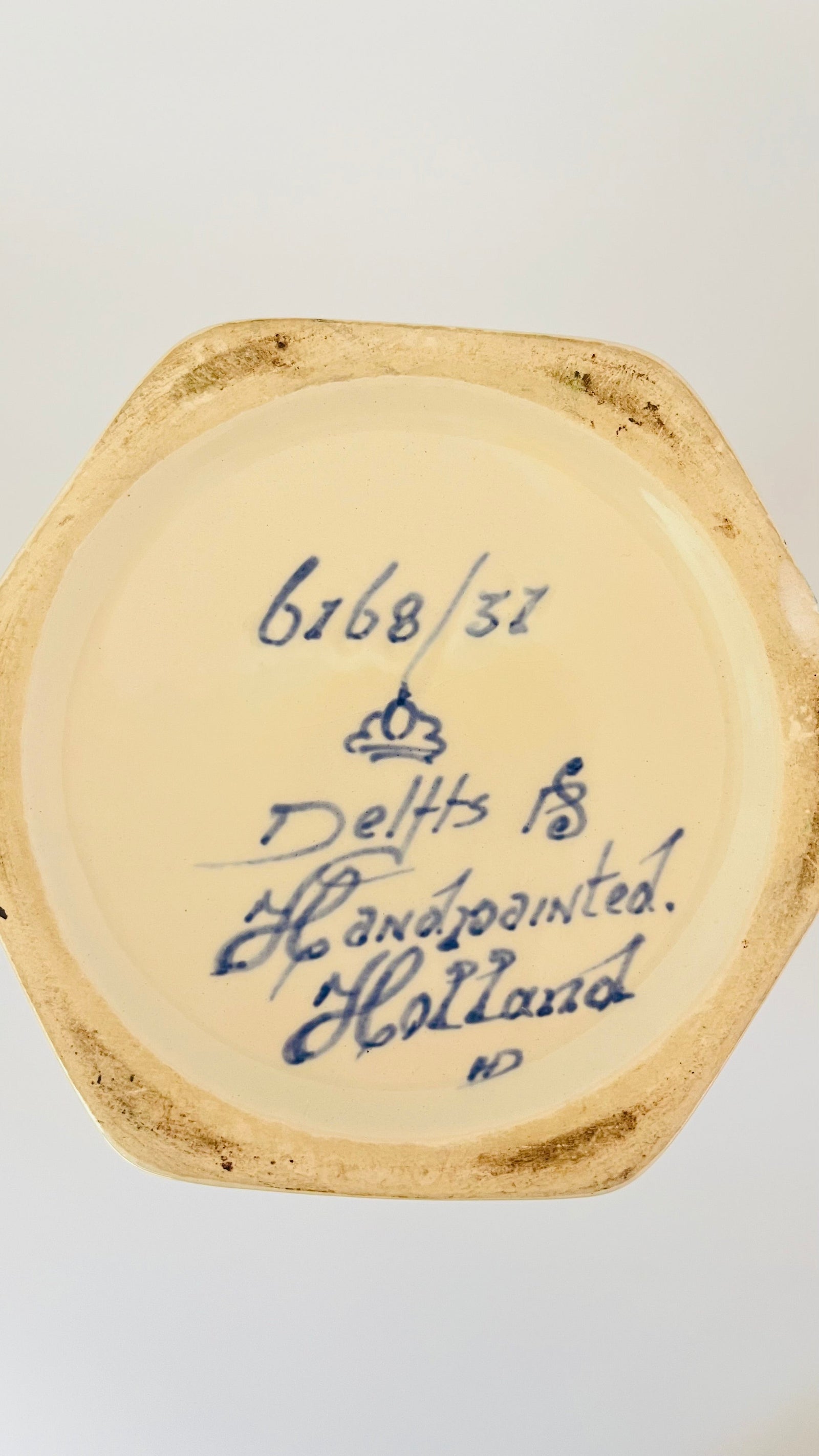 Antique Delft ‘Knobbelvaas’ Lamp
