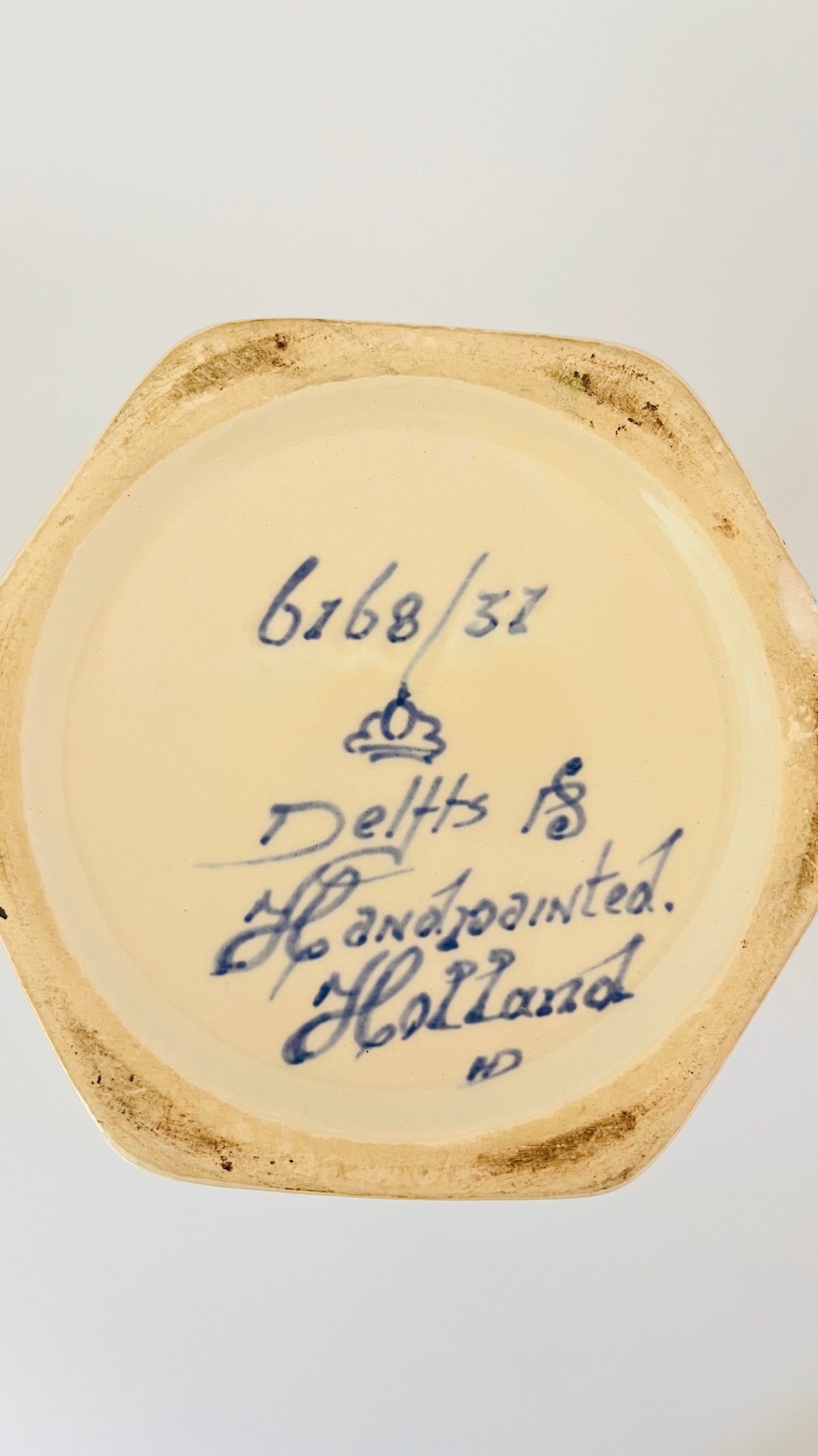 Antique Delft ‘Knobbelvaas’ Lamp