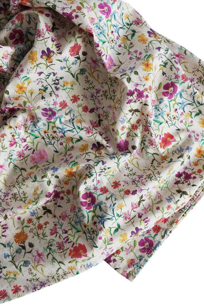 Flat Top Sheet Made With Liberty Fabric Linen Garden